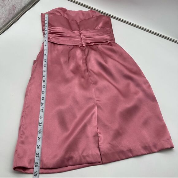 David’s Bridal Short Charmeuse Ruched Dress Size 6 - Picture 12 of 12